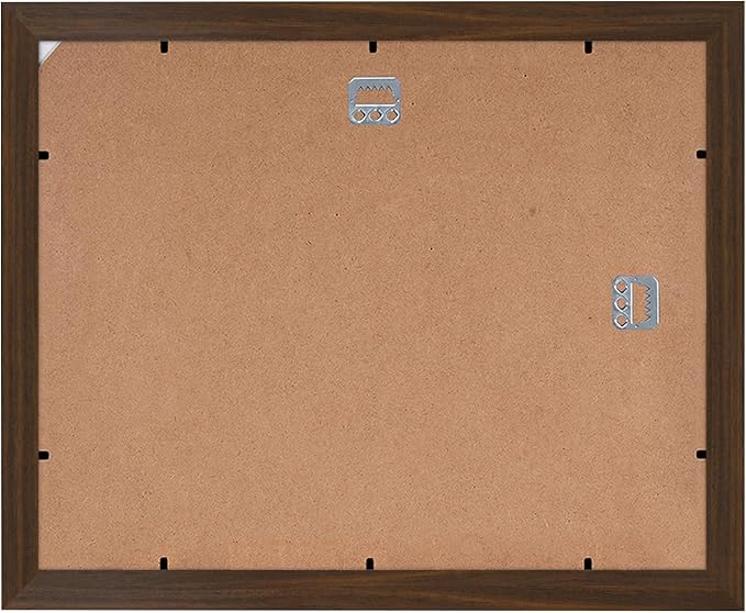 Americanflat 11x14 Walnut Diploma Frame | Certificate Frame Displays 8.5x11 Diplomas with Mat or 11x14 Inch Without Mat. Shatter-Resistant Glass. Hanging Hardware Included