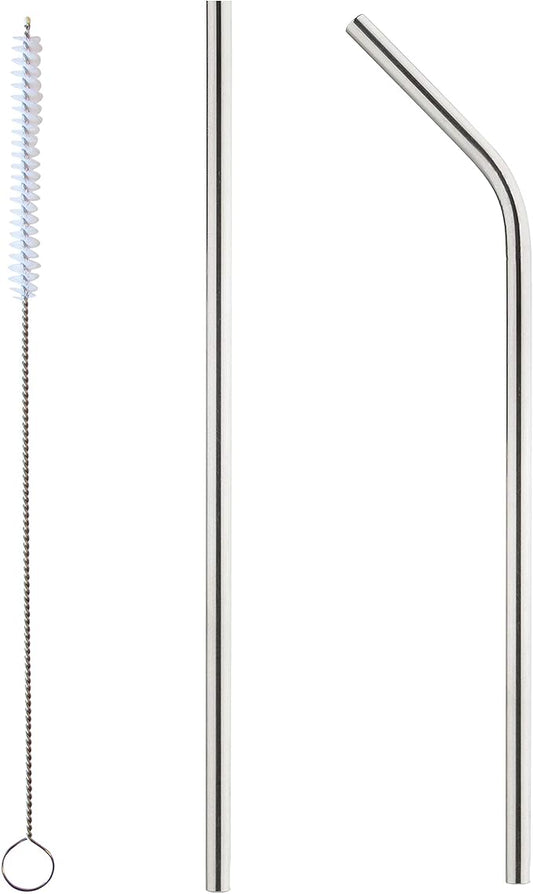 DRINCO - 20 oz Stainless Steel Tumbler | Double Walled Vacuum Insulated Mug With Lid, 2 Straws, For Hot & Cold Drinks (z Stainless Steel, Straw)