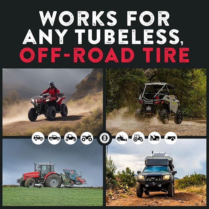 GlueTread Full-Size 4x4 Sidewall Tire Repair Kit | Sidewall Tire Patch Kit Puncture Repair Kit for Off-Road 4x4 Vehicles | Improved Rubber Formula No Accelerator Needed 10 Minutes Curing Time