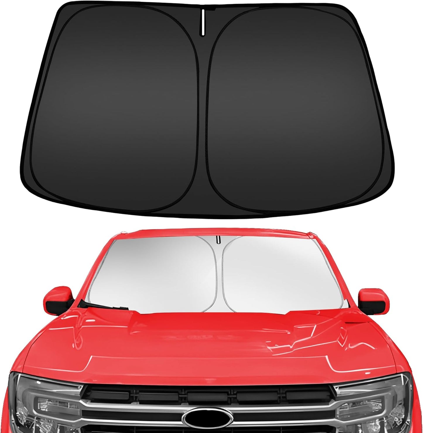 ARISMOTOR Windshield Sun Shade for Ford Maverick 2022-2025 2026, Custom Fit Foldable Front Window Sunshade Sun Visor Protector, Block UV Rays Keep Your Car Cooler