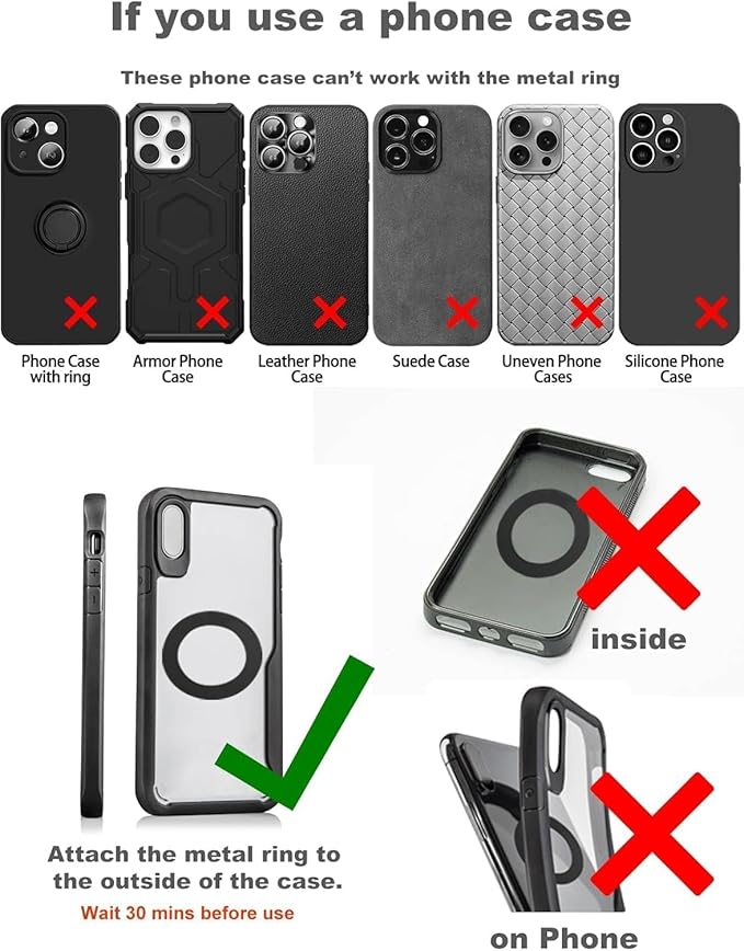 2026 Upgraded Vacuum Magnetic Car Phone Holder 360° Reinforced 96LBS Ultra Suction Cup Phone Mount for MagSafe Cell Phone Holders for Your Car/Gym/Mirror Mount for iPhone & Android