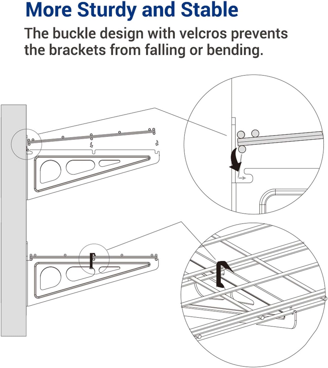 FLEXIMOUNTS 2-Pack 1x4ft 12-inch-by-48-inch Wall Shelf Garage Storage Rack Wall Mounted Floating Shelves, White