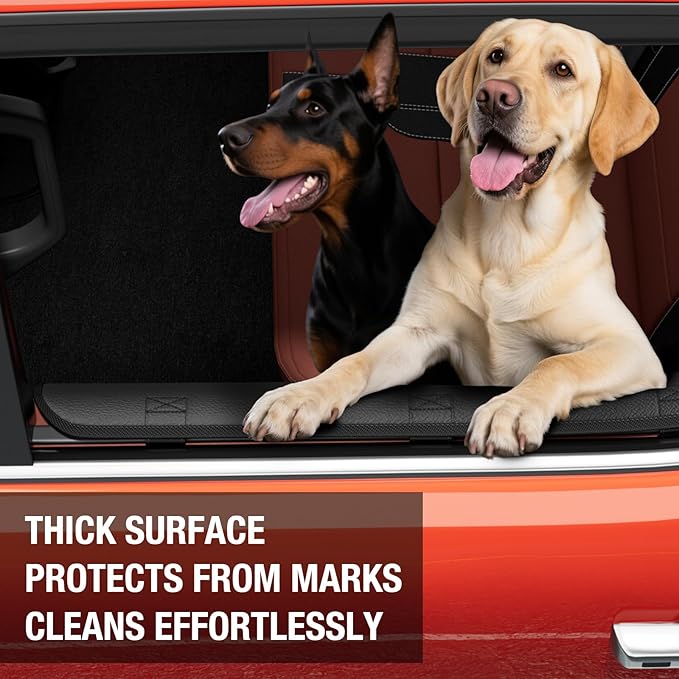 Dog Car Door Protector ??20% Larger Design for Trucks & Large SUVs, Thickened Waterproof Door Panel Covers, Protects Doors from Dog Scratching