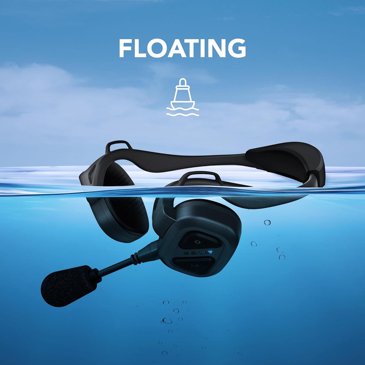 Sena Nautitalk Bosun On Board Crew Communication Headset for Sailing & Yachting, a.k.a. Marriage Saver, Quad Pack (Charging Case)