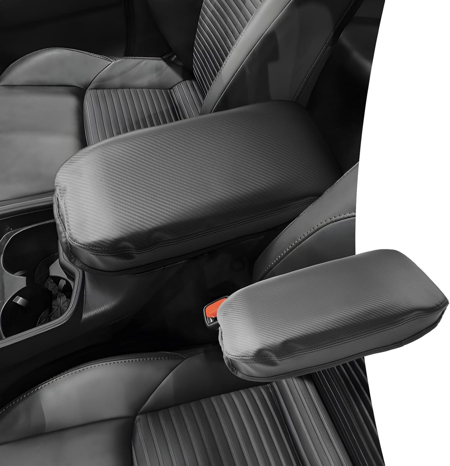 CDEFG for Toyota RAV4 2019-2025 Center Console Cover Armrest Box Cover for RAV4 (LE, XLE, XLE Premium, Limited) 2020 2021 2022 2023 2024 2025 Accessories Arm Rest Protector