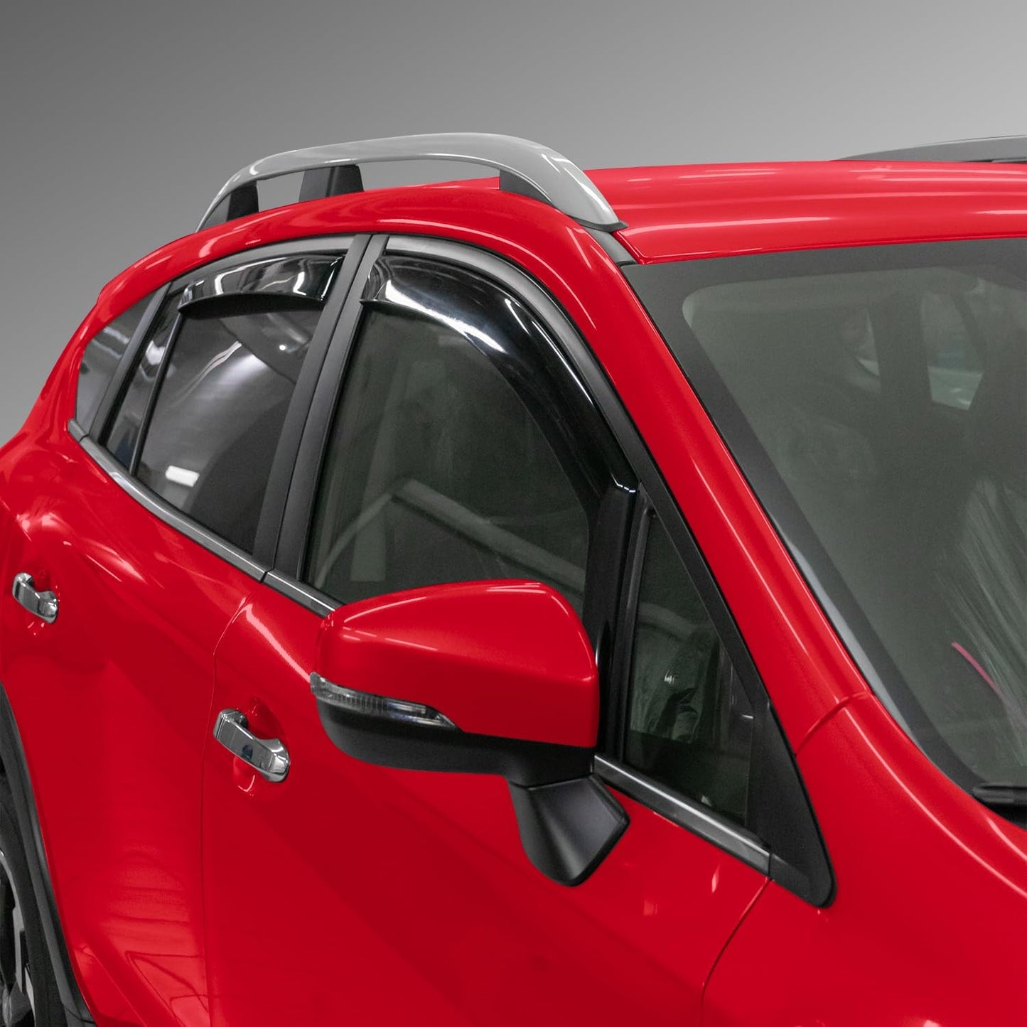 Voron Glass in-Channel Extra Durable Rain Guards for Subaru XV Crosstrek 2018-2023/Subaru Impreza 2017-2023 Hatchback, Window Deflectors, Vent Window Visors, 4 Pieces - 200477