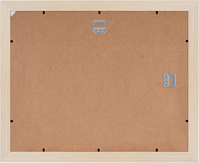 Americanflat 11x14 Diploma Frame with Shatter-Resistant Glass - Set of 2 - Use as 8.5x11 Frame with Mat or Display 11x14 Documents Without Mat - Legacy Collection - Certificate Frames - Light Wood