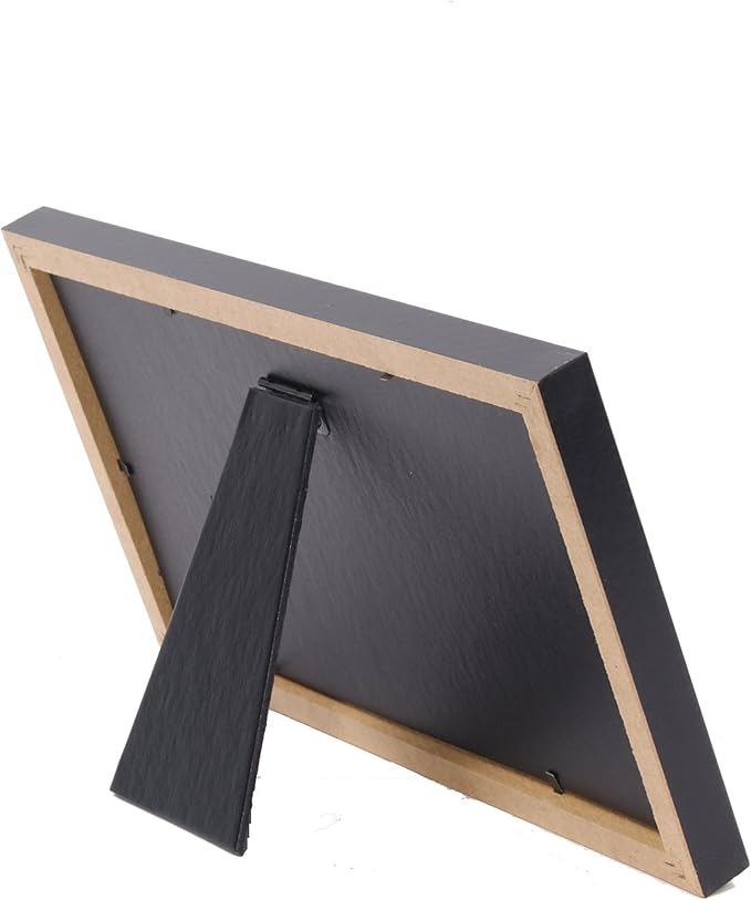 Creative Picture Frames 4-6X11Bk-W Black Business License Frames With Mat To Hold 3.5 By 8.5 Inch Self Standing Easel