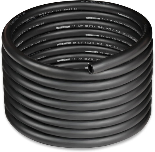 EVIL ENERGY 1/2" Heater Hose Coolant Radiator Straight 100PSI SAE 20R3 20FT Black