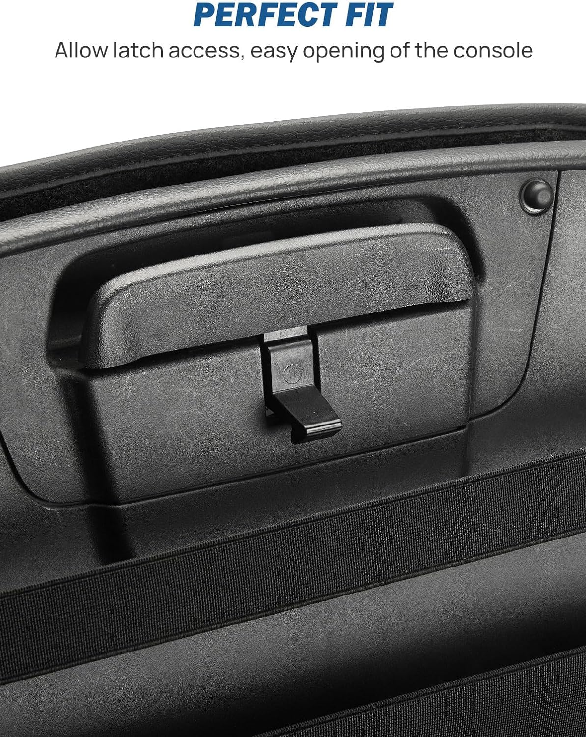 JOYTUTUS Center Console Cover Compatible with 2019-2025 Ram 1500 2500 3500, Leather Arm Rest Armrest Cover for Car, Durable Middle Console Cover Lid, Car Arm Rest Cover Pad Cushion Replacement