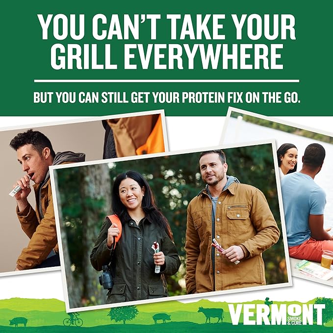 Vermont Smoke & Cure Meat Sticks - Oven Roasted Turkey - Protein Snacks, No Antibiotics or Added Hormones, Hiking Snacks- 1 oz, 24-Pack