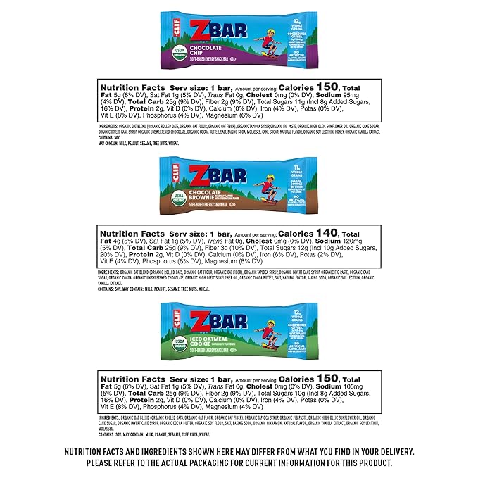 Zbar and Zbar Protein - Variety Pack - Made with Organic Oats - Non-GMO - Soft-Baked Energy Snack Bars and Crispy Protein Bars, School Snacks (16 Pack)