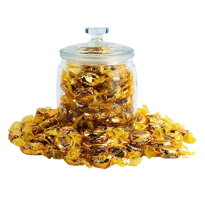 Traditional Butter Caramel Hard Candy Bulk - Werther Original Creamy Caramel Hard Candies, by Queen City Candy Cave (4 Pound)