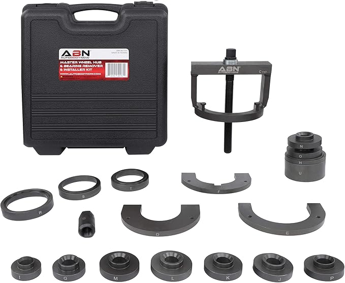 ABN Wheel Bearing Puller Kit Hub Removal Tool, Wheel Bearing Tool - Independent Suspension Roll Ball Bearing FWD RWD AWD