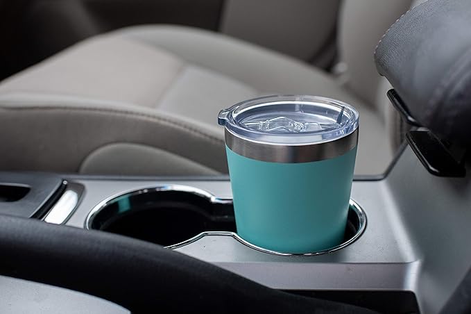 Earth Ethical Coffee Travel Mug for Women - Double Walled Insulated Coffee Mugs Made for and by Women - Stainless Steel, Easy Grip Travel Cup for Coffee or Iced Drinks - 20 oz (Teal)