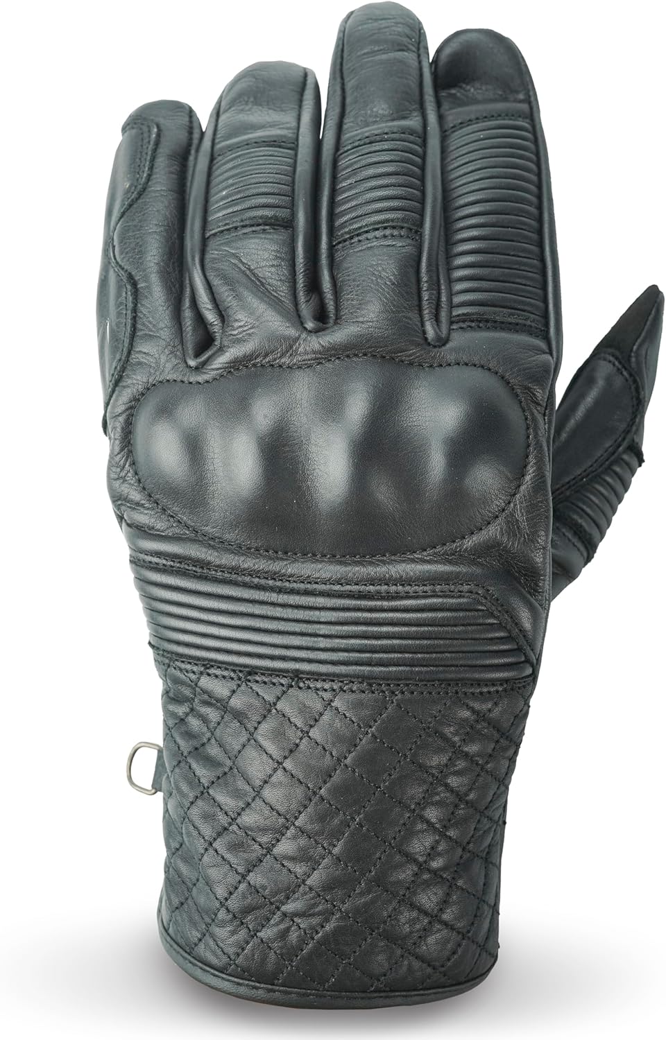 Leather Motorcycle Gloves with Adjustable Fitting Bike Riding Gloves for Riders