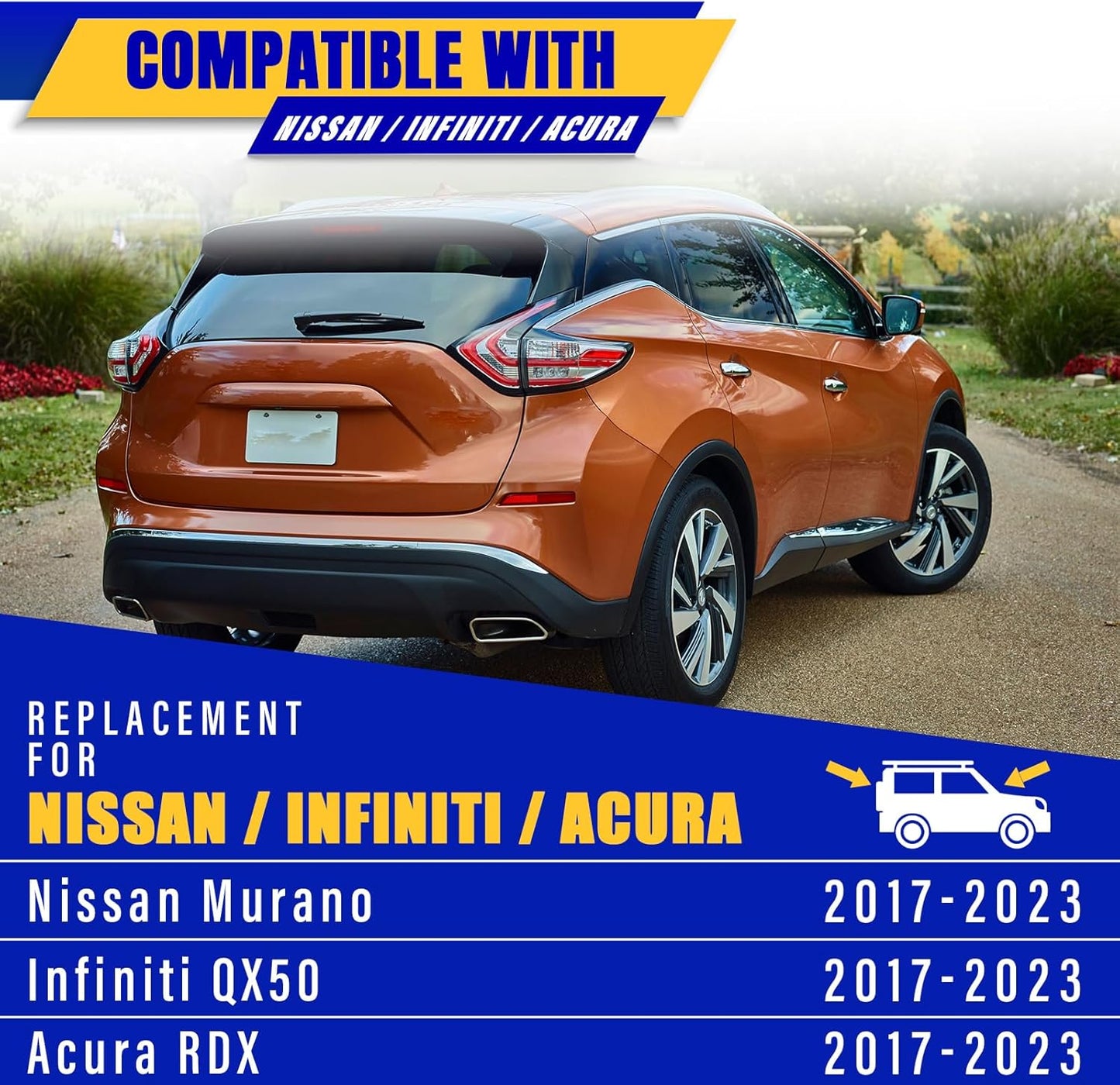 3 wipers Replacement for 2017-2023 Acura RDX Nissan Murano Infiniti QX50, Windshield Wiper Blades Original Equipment Replacement - 26"/18"/12" (Set of 3)