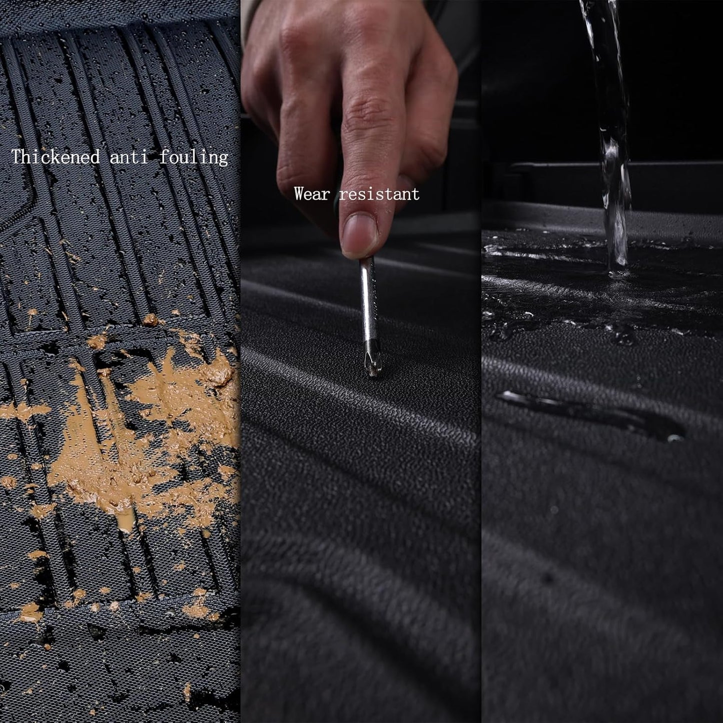 Floor Mat with Trunk Mat for 2025 Nissan Murano with Velcro Backrest Mat TPE All Weather Protection Floor Liners & Cargo Liners Covering The Backrest Accessories