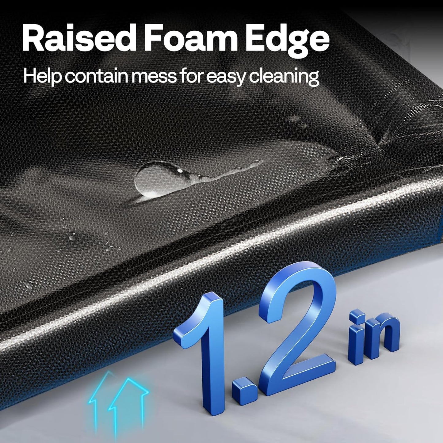 VIVOHOME Containment Mat (7'9" x 18') with Stay Put Corner, PVC Garage Mats for Floor, Heavy Duty Garage Parking Mat with a Squeegee