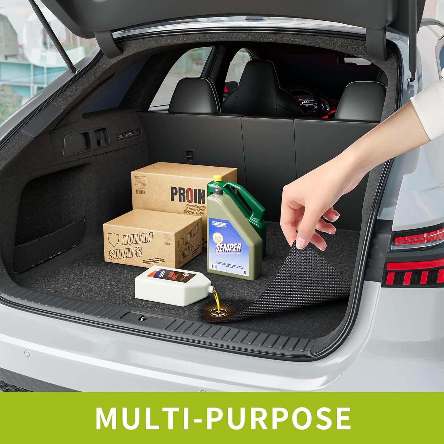 Oil Spill Mat - 96" x 60" Absorbent Oil Garage Floor Mat for Under Car - Protect Driveway from Drips, Spills, Stains, Reusable & Durable Garage Floor Protection Mat with Waterproof Backing