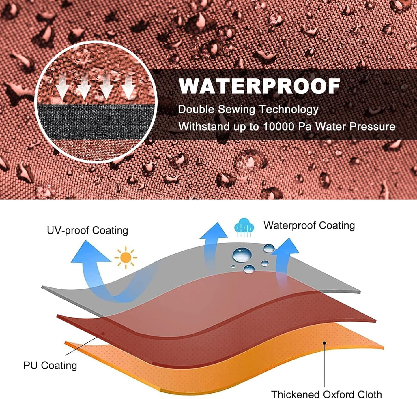 Comnova ATV Cover for 4 Wheelers - 95 Inch ATV Covers 600D Waterproof & Heavy Duty, Outdoor Four Wheeler Quad Cover All Weather Large for Polaris, Kawasaki, Arctic Cat, Honda, Yamaha and More