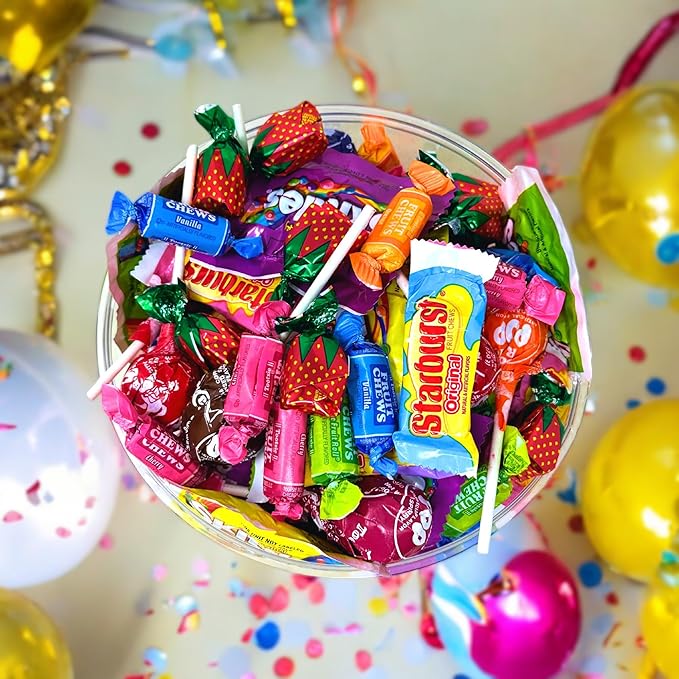 Assortit Candy Variety Pack Bulk-andy Bag - 8 Pound Mix of Individually Wrapped Sweets for Parties, Celebrations & Piñatas - Assorted Treats for All Occasions - Bulk Candy Assortment for Sharing