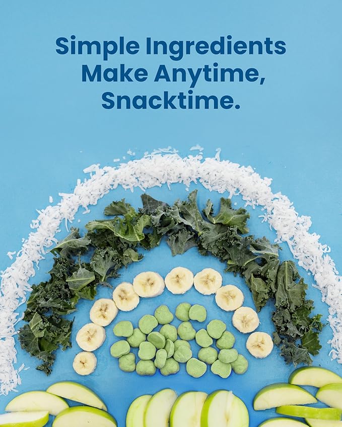 Amara Organic Fruit Bites Apple Kale - No Artificial Colors/Dyes, Added Sugar, Dairy-Free Fruit Snacks, Made with Organic Whole Foods, Healthy Fruit Snacks for Kids - 6 Pack