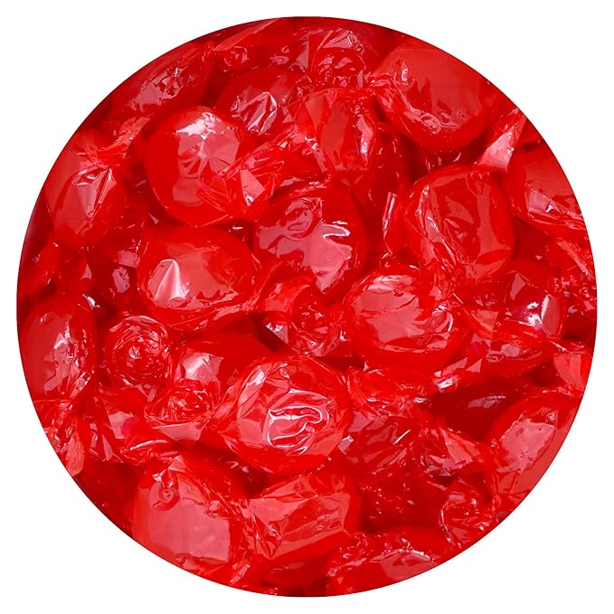 Arcor Cinnamon Discs Hard Candy, 2 Pound Bulk Candy (Approx. 150 pcs.), Cinnamon, Red Candy