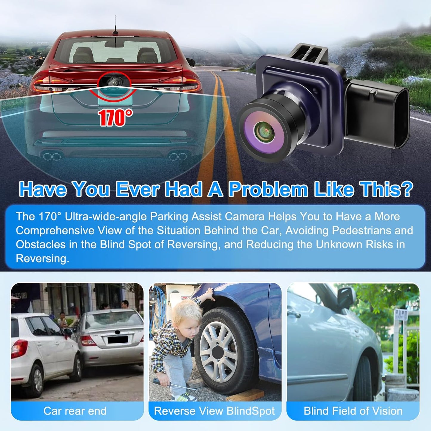 Backup Camera Compatible with Ford Fusion 2013 2014 2015 2016 Parking Assist Rear View Camera ES7T-19G490-AA ES7Z-19G490-A DS7Z-19G490-A DS7T-19G490-DD E1GT-19G490-BB