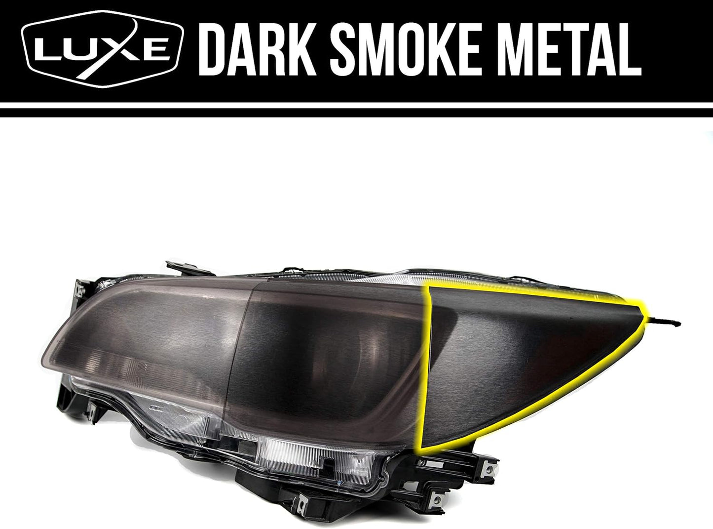 Luxe LightWrap Dark Metal Universal Headlight Tail Light Tint Kit (20” x 2 Yard)