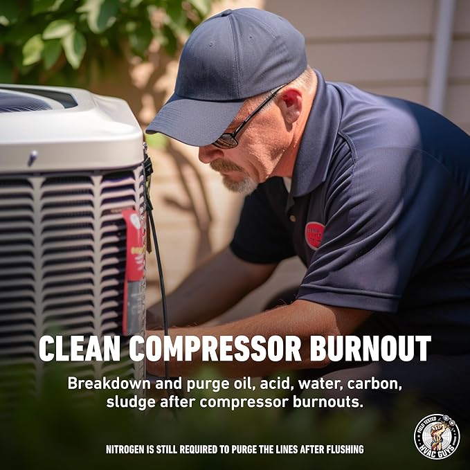 AC Flush Solvent | Pressurized Solvent for Cleaning HVAC Line Set and Any Refrigerant-Based Systems