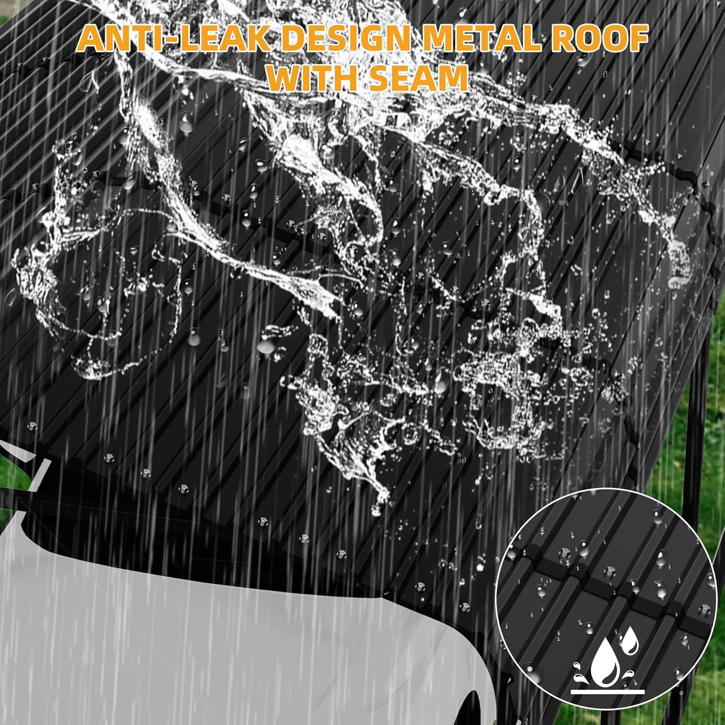 20' x 20' x 8.5' Heavy Duty Metal Carport with Galvanized Steel Roof, Steel Carport Kits Outdoor with Metal Roof, Galvanized Car Shelter for Tractors, Pickup, Boat, Car