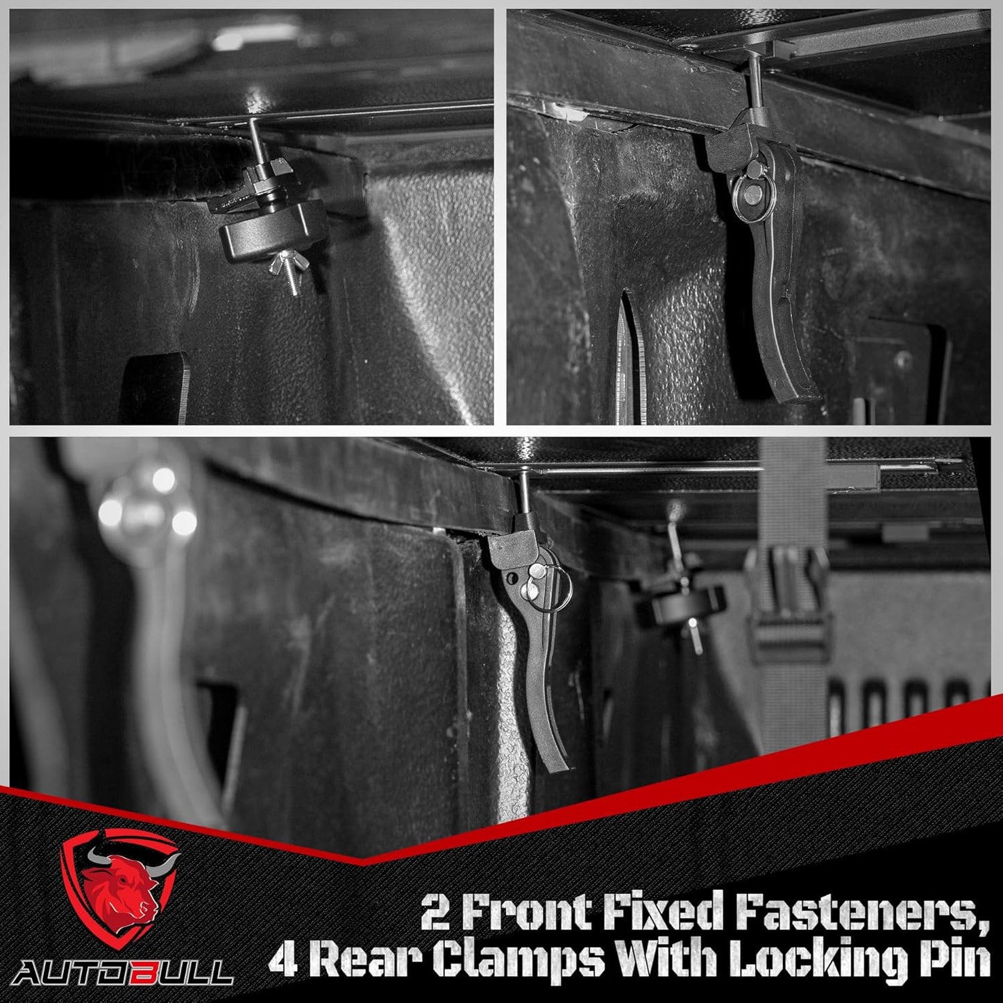 Hard Top Tri Fold tonneau Cover Compatible with 2007-2021 Toyota Tundra(Excl. Trail Edition) 5.5ft Bed (66.7"), Alloy Steel and Fiberglass Made