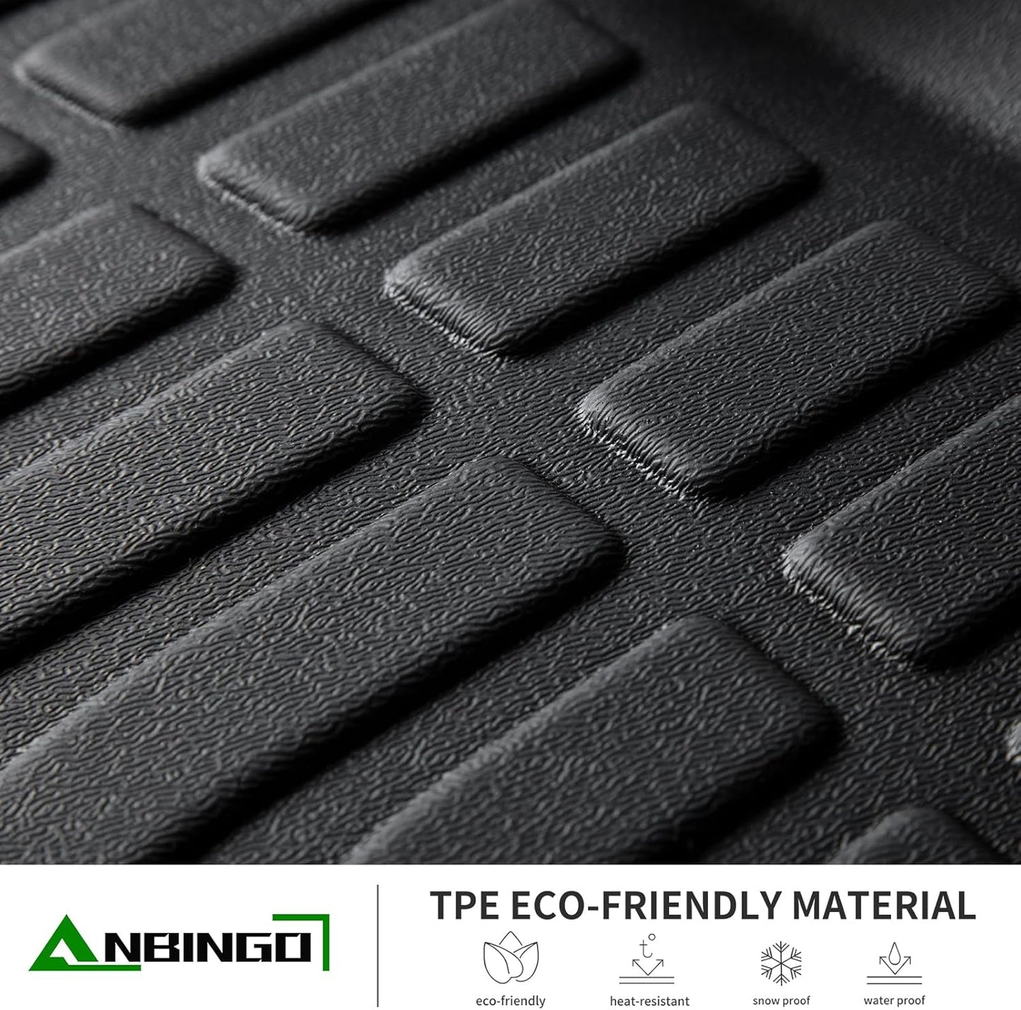 ANBINGO®Floor Mats Fit for Toyota 4Runner(5 Seats) 2003-2009 & Cargo Liner All Weather Mats for Toyota 4Runner TPE Car Mat Rugs for 4Runner Rubber Trunk Carpet for 4Runner Automotive Accessories