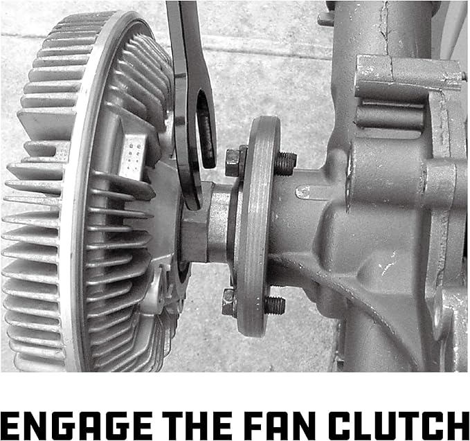 Powerbuilt Master Fan Clutch Wrench Set, Remove and Install Tools for AC Clutches, Air Conditioning System Components, Pulley Holing Tool, Storage Case - 647759