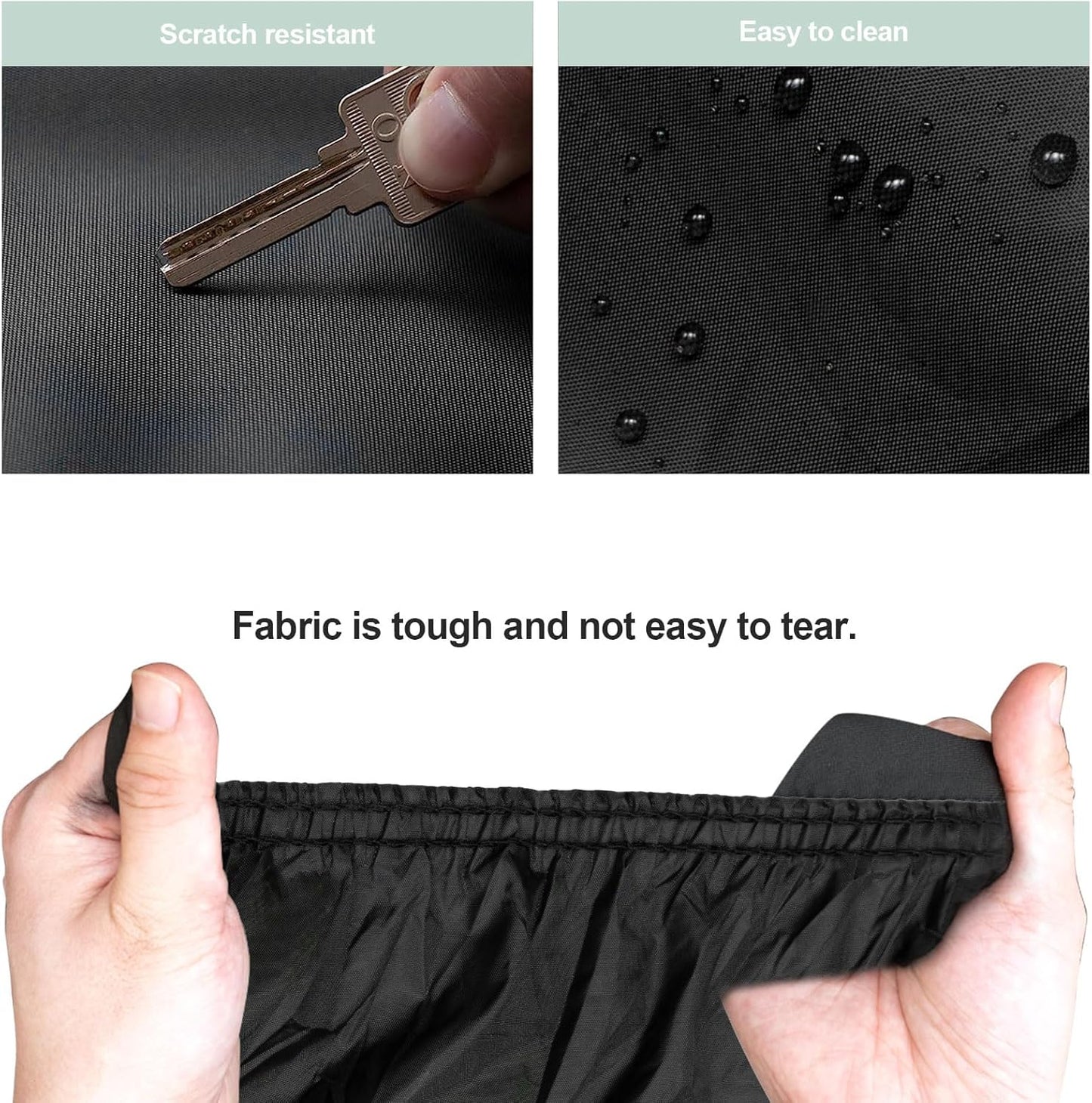 Toyota RAV4 Car Cover Waterproof All Weather for Automobiles, 2013-2023 Toyota RAV4, with Windproof Strap and Driver Door Zipper，Weather Waterproof Sun Rain UV Dust Snow Protection