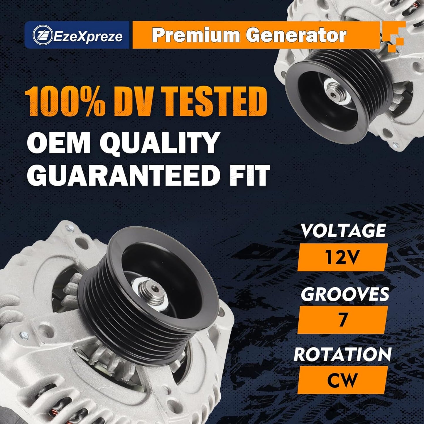 Ezexpreze 11137N New Alternator Fit for 2007-2009 Lexus RX350,2007-2018 ES350,2009-2015 Toyota Venza,2008-2013 Highlander,2005-2018 Avalon 3.5 V6,270600P150 2706031110 1042104571 27060-0P151