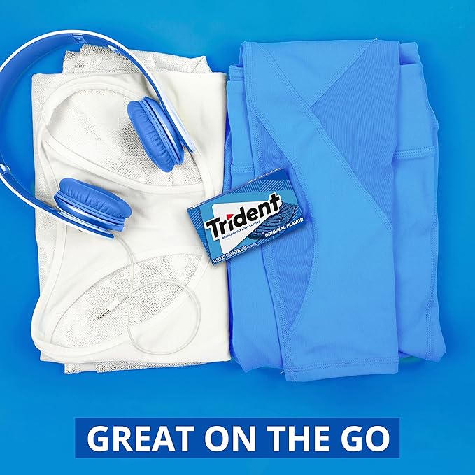 Trident Sugar-Free Chewing Gum Variety Pack Candy, Spearmint, Perfect Peppermint & Original Flavor, 18 Packs of 14 Pieces (252 Total Pieces)