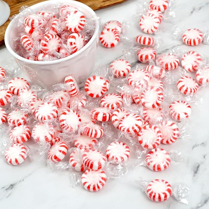 Arcor Starlight Peppermint Candy, 1 Pound Bulk Hard Candy (Approx. 75 pcs.), Individually Wrapped Peppermint, Starlight Mints
