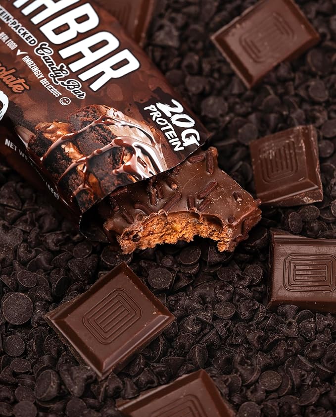 Anabar Protein Bar, Triple Chocolate Wasted, The Protein-Packed Candy Bar, No Sugar Alcohols, High Protein, Amazingly Delicious, 20 Grams of Protein (12 Bars, Triple Chocolate Wasted)