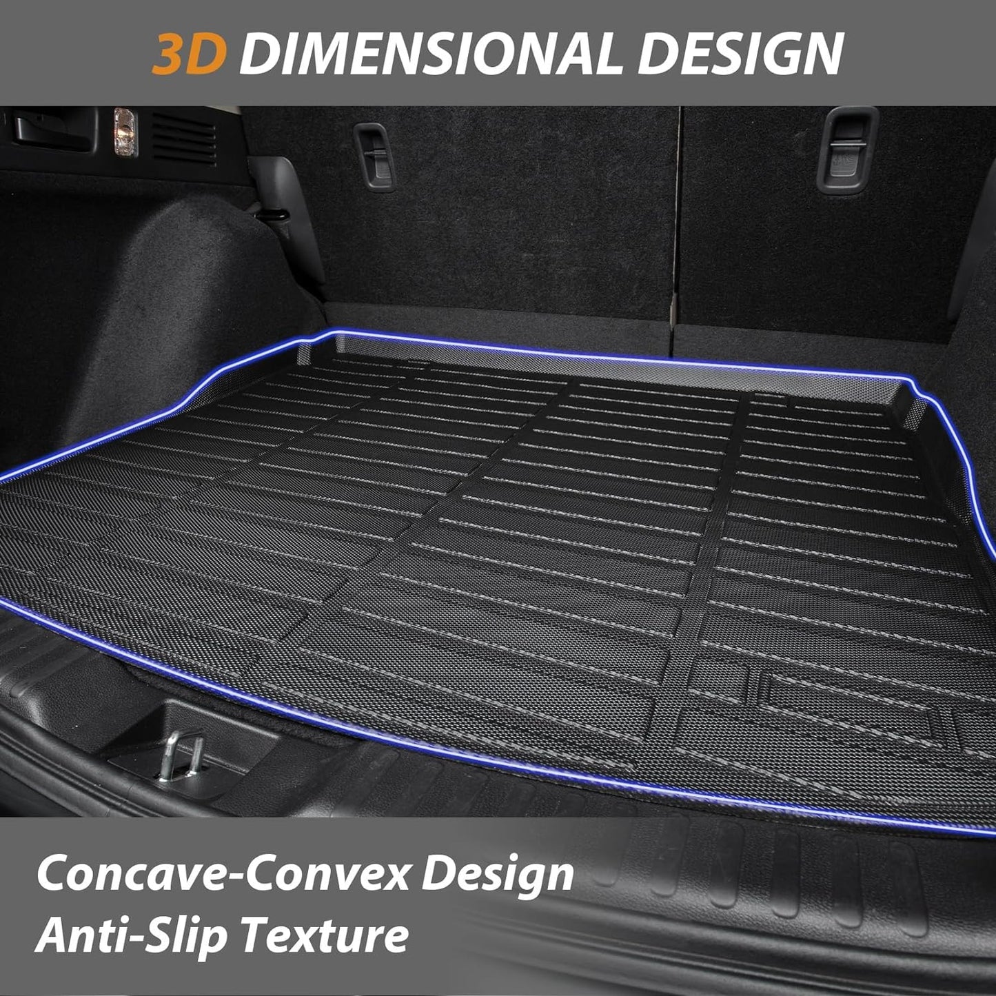 AIPOIL® Floor Mats & Cargo Liner Set for 2025 Mini Countryman All Weather Protection TPE Anti-Slip Automotive Full Set Custom Car Mats Accessories - Black