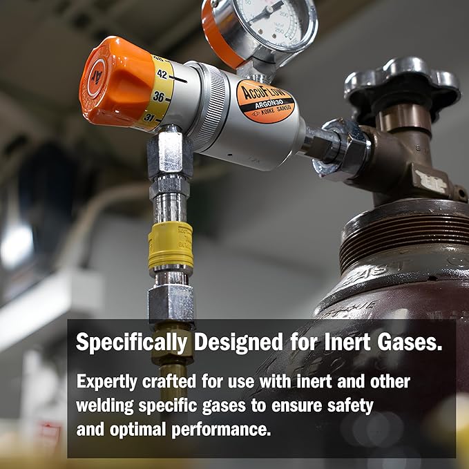 Koike Welding Inert Couplers, Equipment to Hose, Safe Welding Disconnect, Single Push Secure Locking System.