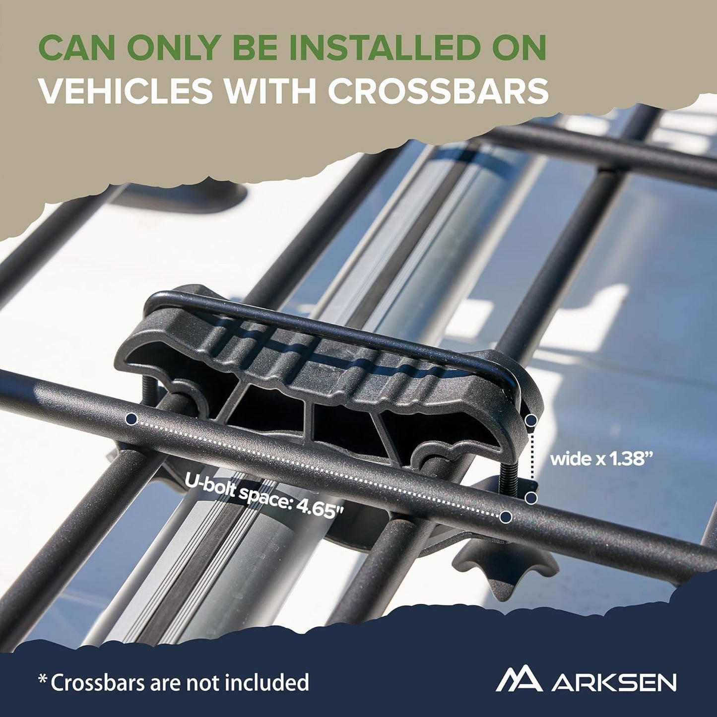 ARKSEN 64 x 39 x 6 Inch Universal 150LB Heavy Duty Roof Rack Cargo with Extension Car Top Luggage Holder Carrier Basket for SUV, Truck, & Car Steel Construction
