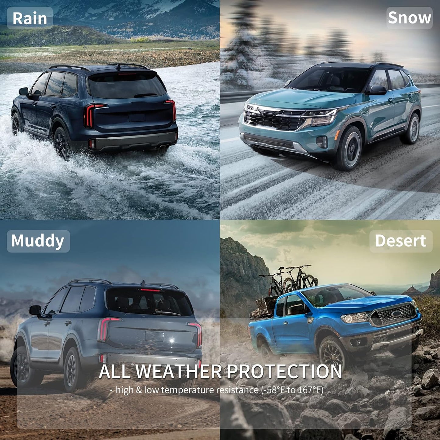 KELCSEECS® Floor Mats & Cargo Liner Custom for 2018-2022 Honda Accord/Honda Accord Hybrid All Weather Protection TPE Floor Liners Front& Rear Row Full Set Accessories Black