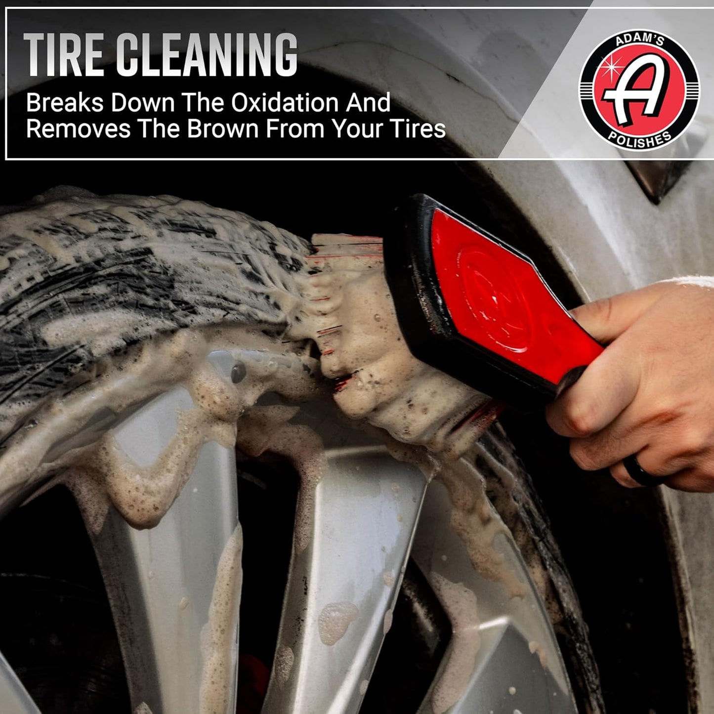 Adam’s Wheel & Tire Cleaner Combo - Professional All In One Tire, Wheel, Rim, Barrel, Rubber, Well Cleaning Spray for Car Washing & Auto Detailing - Safe On Most Rim Finishes
