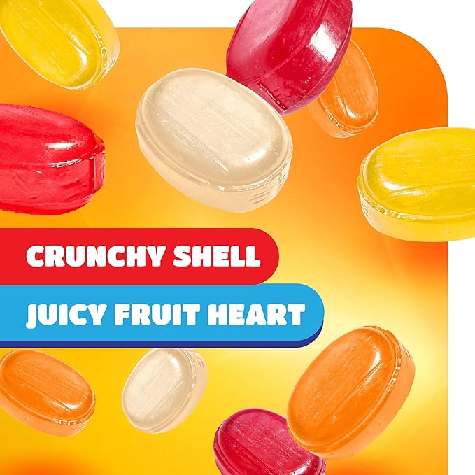 Arcor Fruit Filled Hard Candy - 2 Pound Bulk Bag - Bon Bons Candy - Individually Wrapped Assorted Fruit Candy for Office Bowls - Pineapple, Strawberry, Orange, Cherry, and Lemon