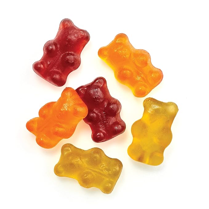 Yupik Organic Fruit Gummy Bears, Gelatin-Free, 1.1 lb (17.6 oz), Gluten-Free, Vegan, Non-GMO, Natural Colors & Flavors, Made from Fruit Juice, Sweet Candy, Delicious Snack, Ideal for Gifting