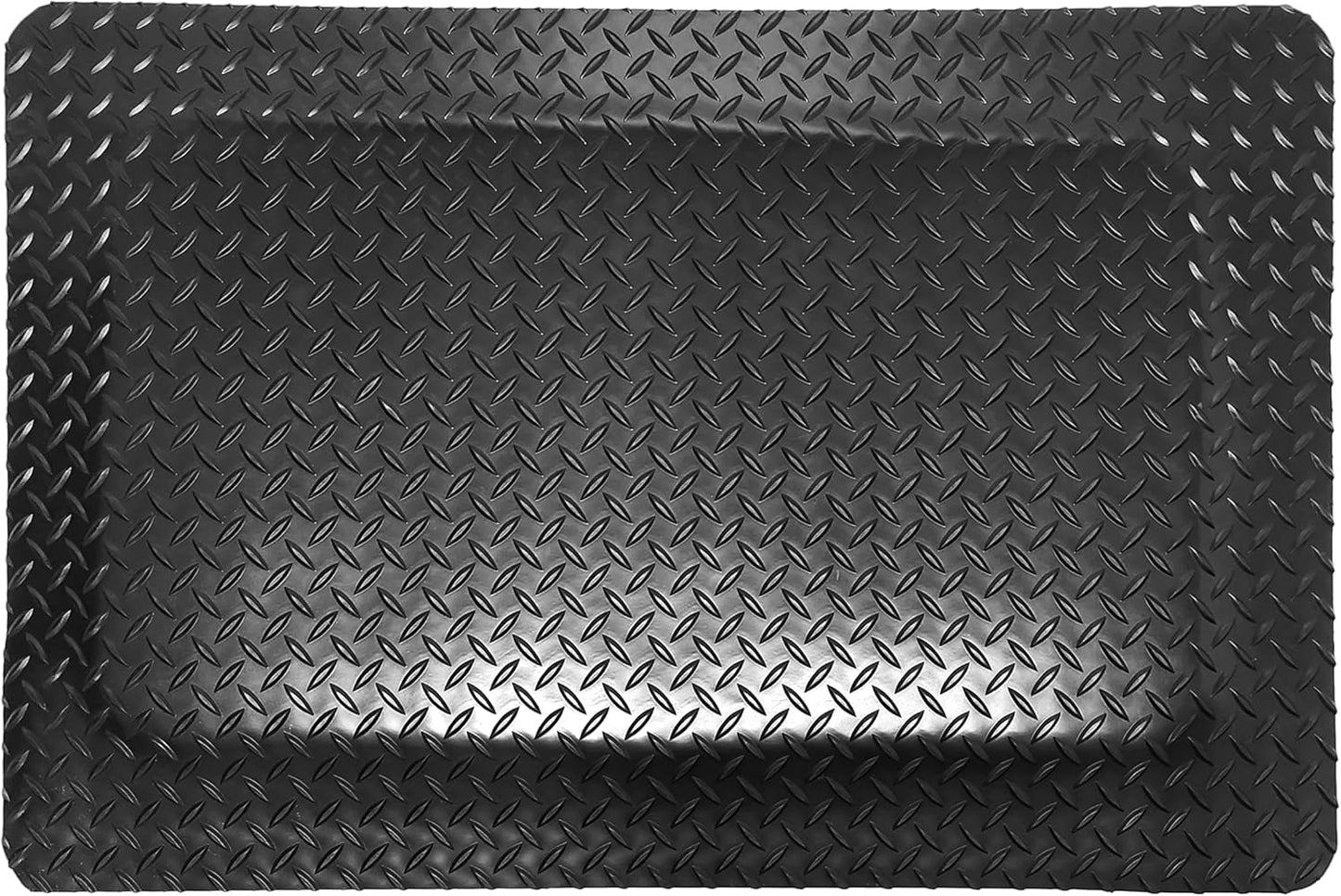 Rhino Mats, American Classic Diamond Anti-Fatigue Mats, Industrial Ergonomic Comfort Standing Mat for Work, Home, Garage, Office, Kitchen or Anywhere (Black 9/16" Thick, 2 FT. x 13 FT.)