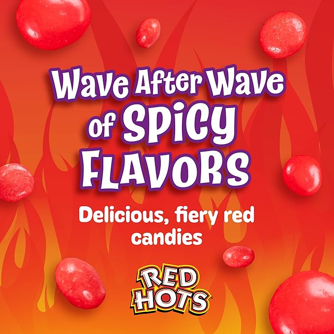 Wonka Red Hots, Cinnamon Flavored Hard Candy, 5.5 Ounce Theater Candy Boxes (Pack of 12)