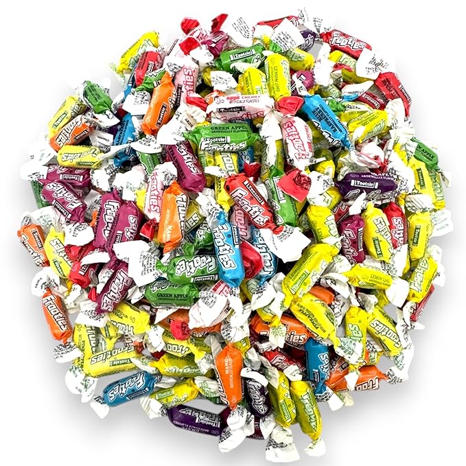 Totsie Fruities Assorted Fruity Flavored Chewy Candy-1.5 lbs of 10 Mixed Flavors Individually Wrapped, Fruit Chews, Gluten and Peanut Free, Ultimate Variety(24 oz)